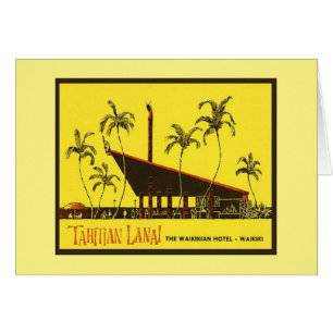 Vintage Mid-century Tiki Menu