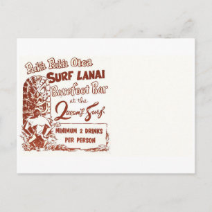 Vintage Mid-century Tiki Postcard