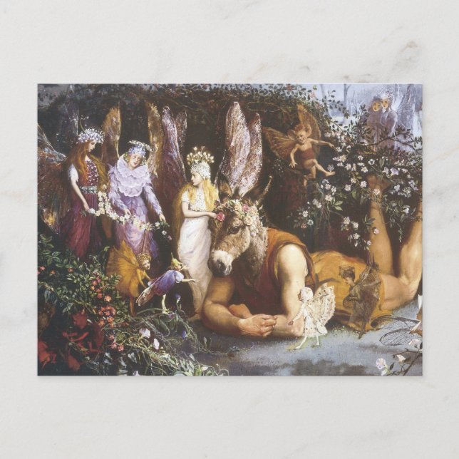 Vintage Mid-Summer Faerie Postcard (Front)