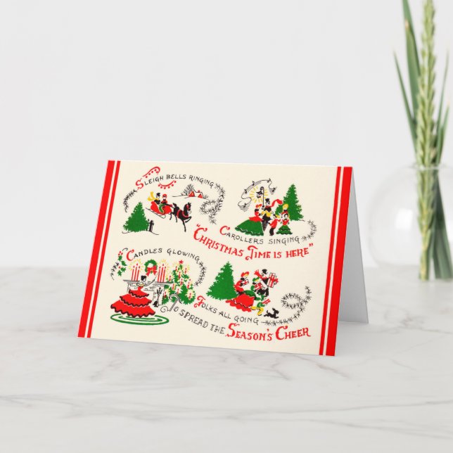 Vintage Midcentury Christmas Card (Front)