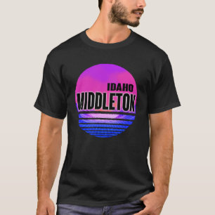 Vintage Middleton  Vaporwave Idaho T-Shirt