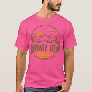 Vintage Midway Utah Mountain Hiking Souvenir Print T-Shirt