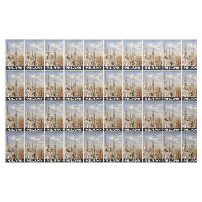 Vintage Milano (Milan) Italy customizable fabric (Yard)