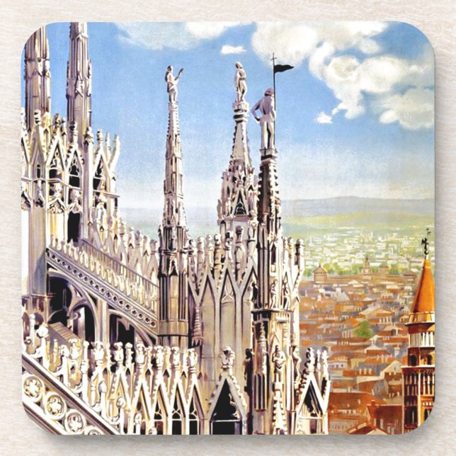 Vintage Milano Travel Coaster (Front)