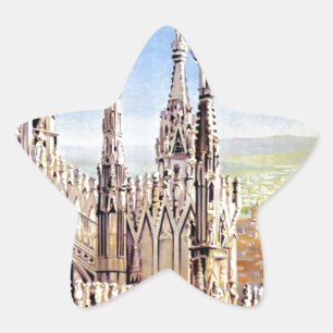 Vintage Milano Travel Star Sticker