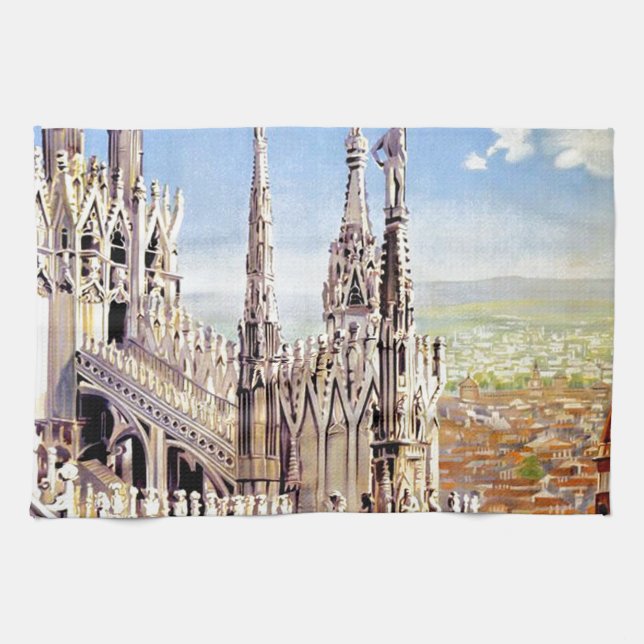 Vintage Milano Travel Tea Towel (Horizontal)