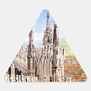 Vintage Milano Travel Triangle Sticker