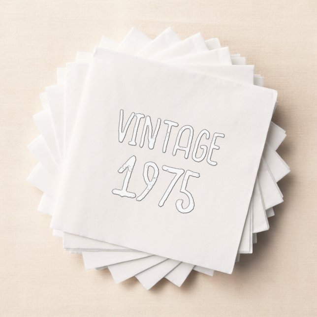 Vintage Milestone Birthday Keepsake Foil Napkins (Creator Uploaded)