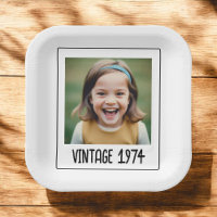 Vintage Milestone Birthday Photo Keepsake