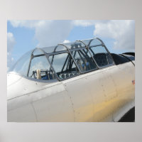Vintage Military Aircraft Cockpit