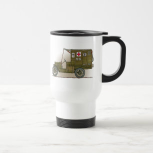 Vintage Military Ambulance Travel Mug