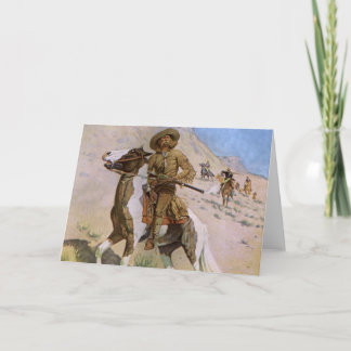 Vintage Military Cowboys, The Scout by Remington Card