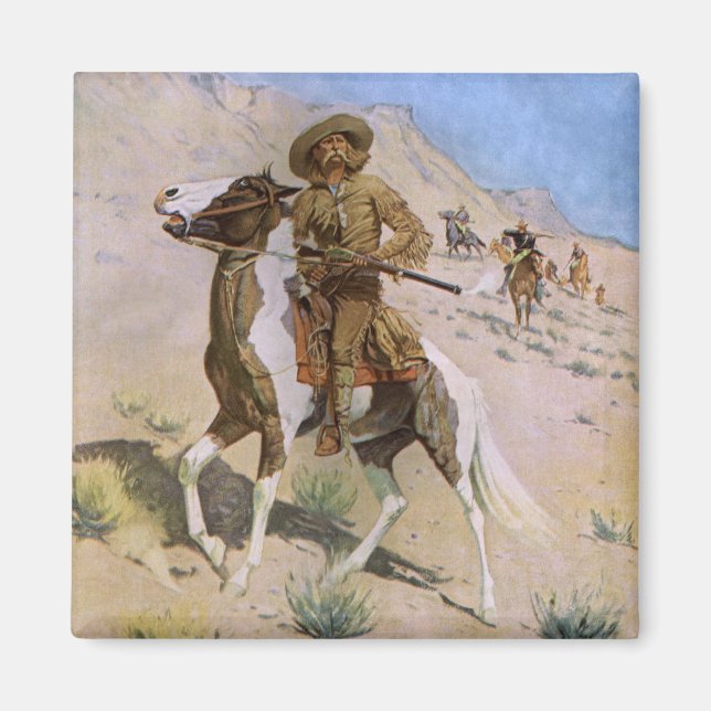 Vintage Military Cowboys, The Scout by Remington Magnet (Front)