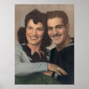 Vintage Military Engagement Poster