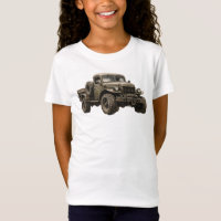Vintage Military Off-Road Truck Illustration