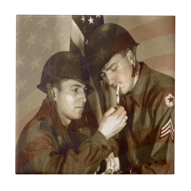 Vintage Military Tile (Front)