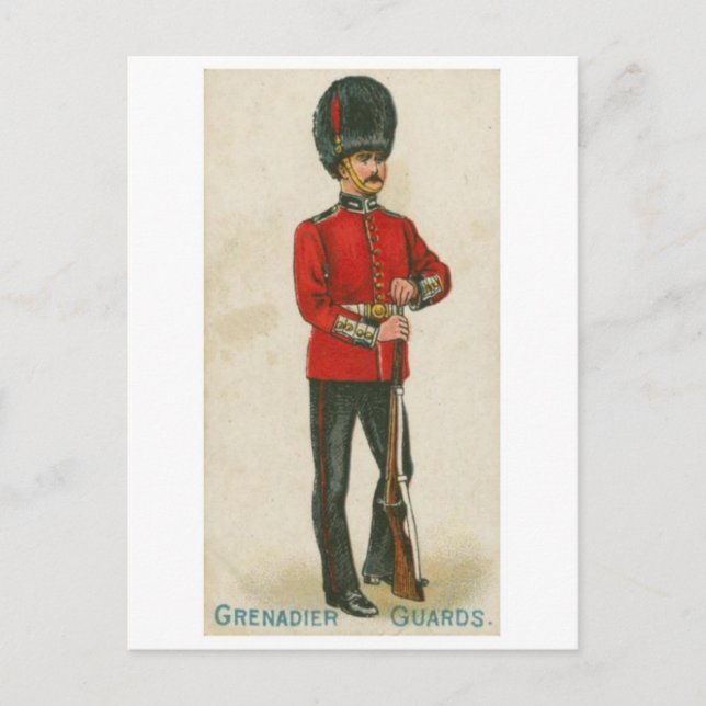 Vintage Military Uniform Postcard (Front)