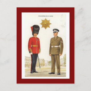 Vintage Military Uniforms, Coldstream Guards Postcard