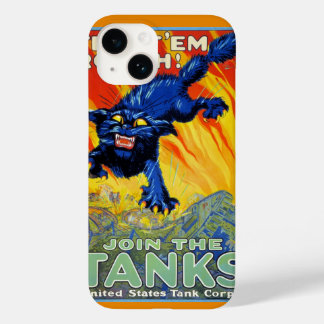 Vintage Military War Recruiting with a Wild Cat Case-Mate iPhone 14 Case