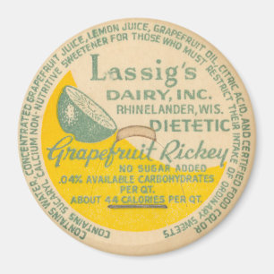 Vintage Milk Bottle Cap Magnet