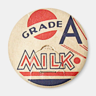 Vintage Milk Cap Magnet