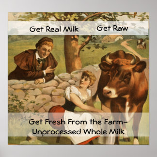 Vintage Milk Poster