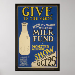 Vintage Milk Poster