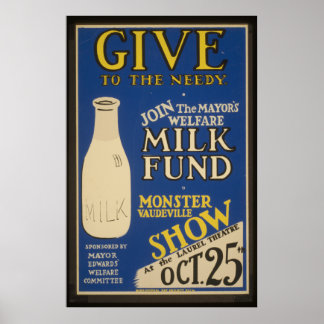 Vintage Milk Poster
