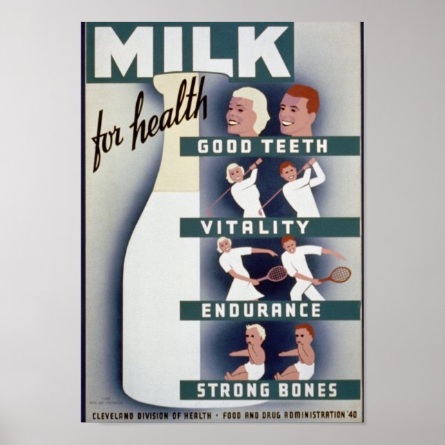 Vintage Milk Poster (Front)