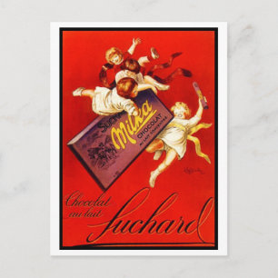 Vintage Milka Chocolate Ad Postcard