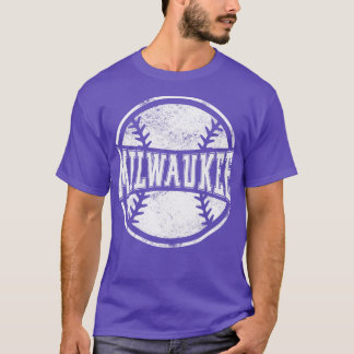 Vintage Milwaukee Baseball Baseball Team Gift T-Shirt