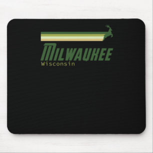 Vintage Milwaukee Basketball Mouse Mat