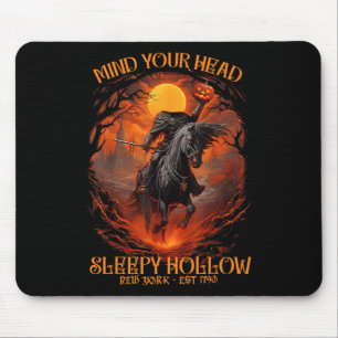 Vintage Mind Your Head Sleepy Hollow Headless Hors Mouse Mat