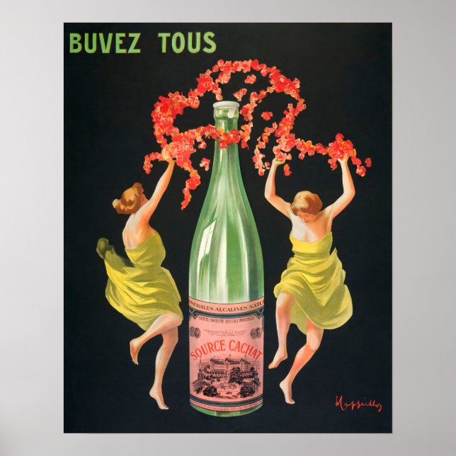 Vintage Mineral Water Ad by Leonetto Cappiello Poster (Front)