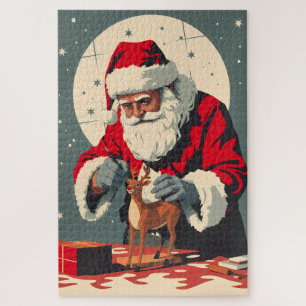 Vintage Miniaturist Santa Claus Jigsaw Puzzle