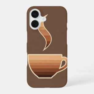 Vintage Minimal Espresso iPhone 16 Case