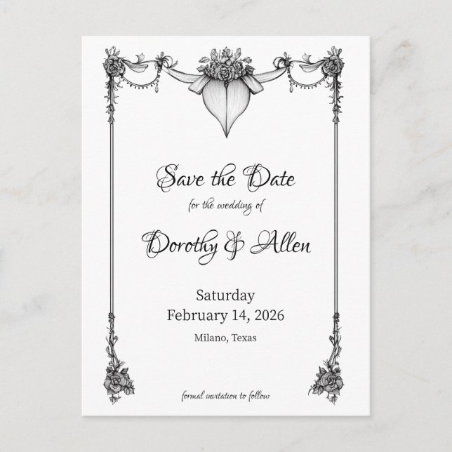 Vintage Minimalism Thin Magnetic Card (Front)