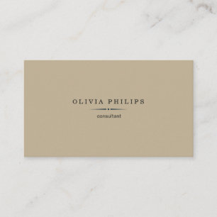 Vintage minimalist business card