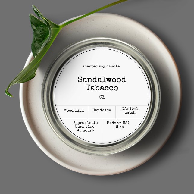 Vintage Minimalist Candle Label (Creator Uploaded)