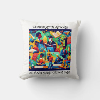 Vintage Minimalist Retro Graduation Design - Cushion