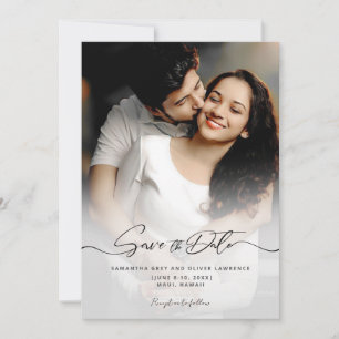 Vintage Minimalist Save the Date Card