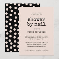 Vintage minimalist typewriter Baby Shower by mail