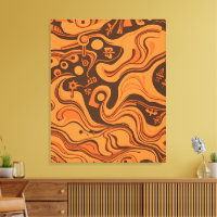 Vintage Minimalistic Psychedelic Pattern