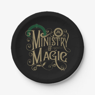Vintage MINISTRY OF MAGIC™ Graphic Paper Plate