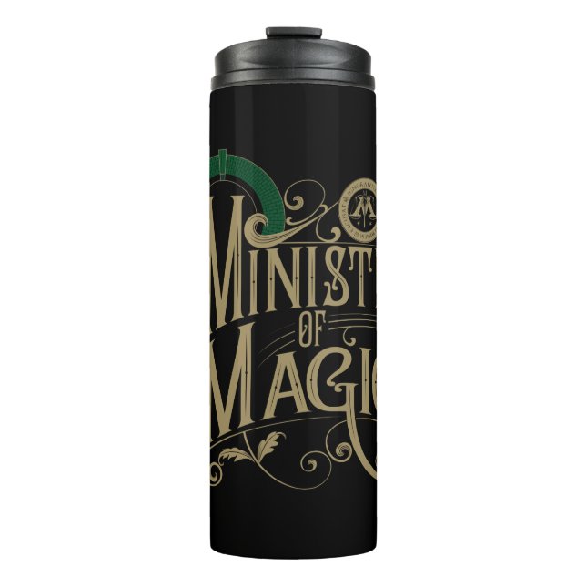 Vintage MINISTRY OF MAGIC™ Graphic Thermal Tumbler (Front)