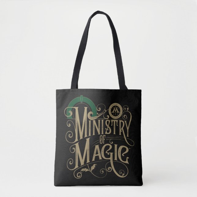 Vintage MINISTRY OF MAGIC™ Graphic Tote Bag (Front)