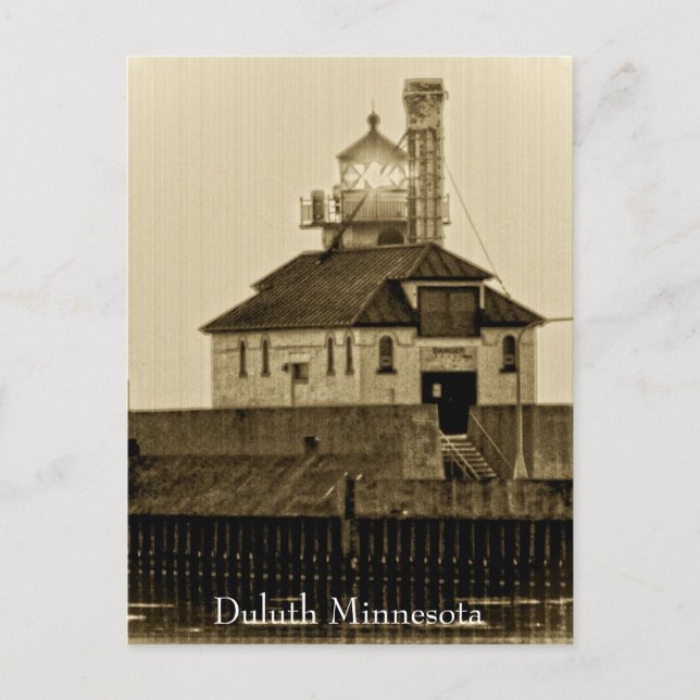 Vintage Minnesota Lighthouse Postcard (Front)