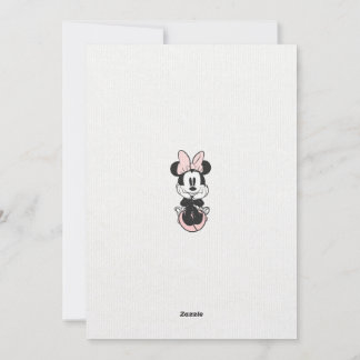 Vintage Minnie Mouse invitation fancy