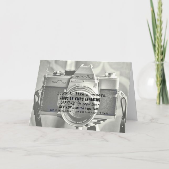 VINTAGE MINOLTA Greeting Card (Front)