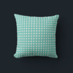 Vintage Mint Teal Green Geometric Dots Pattern Cushion<br><div class="desc">Vintage Mint Teal Green Geometric Dots Pattern Throw Pillow</div>